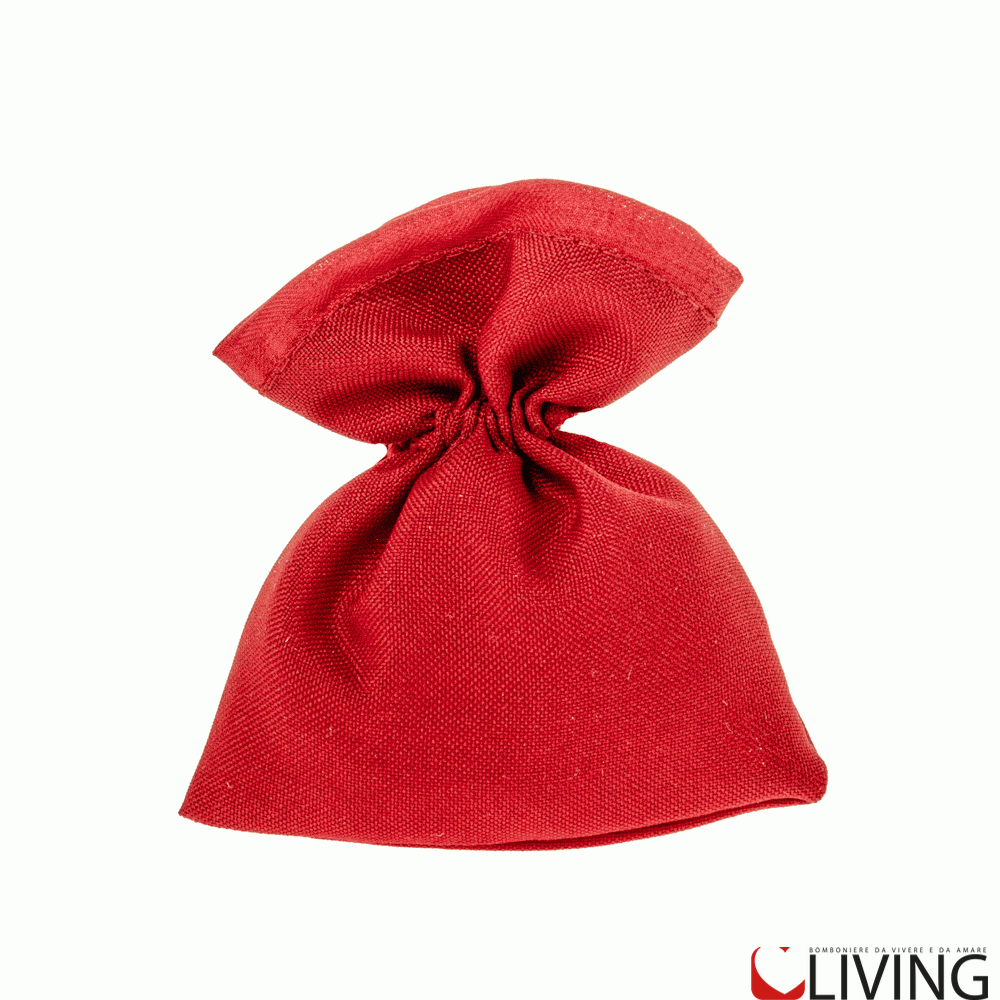 sacchetto laurea tessuto rosso