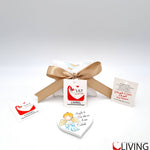 bomboniera linea solidale lilt living sacchetto con angelo bimbo