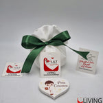 bomboniera linea solidale lilt living sacchetto con bimbo comunione