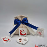 bomboniera linea solidale lilt living sacchetto con bimbo cresima