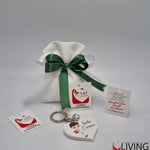 bomboniera linea solidale lilt living sacchetto con portachiavi bimbo cresima