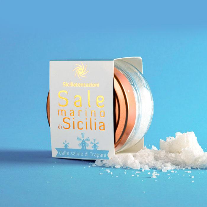 bomboniera gastronomica sale marino di sicilia 110 gr.