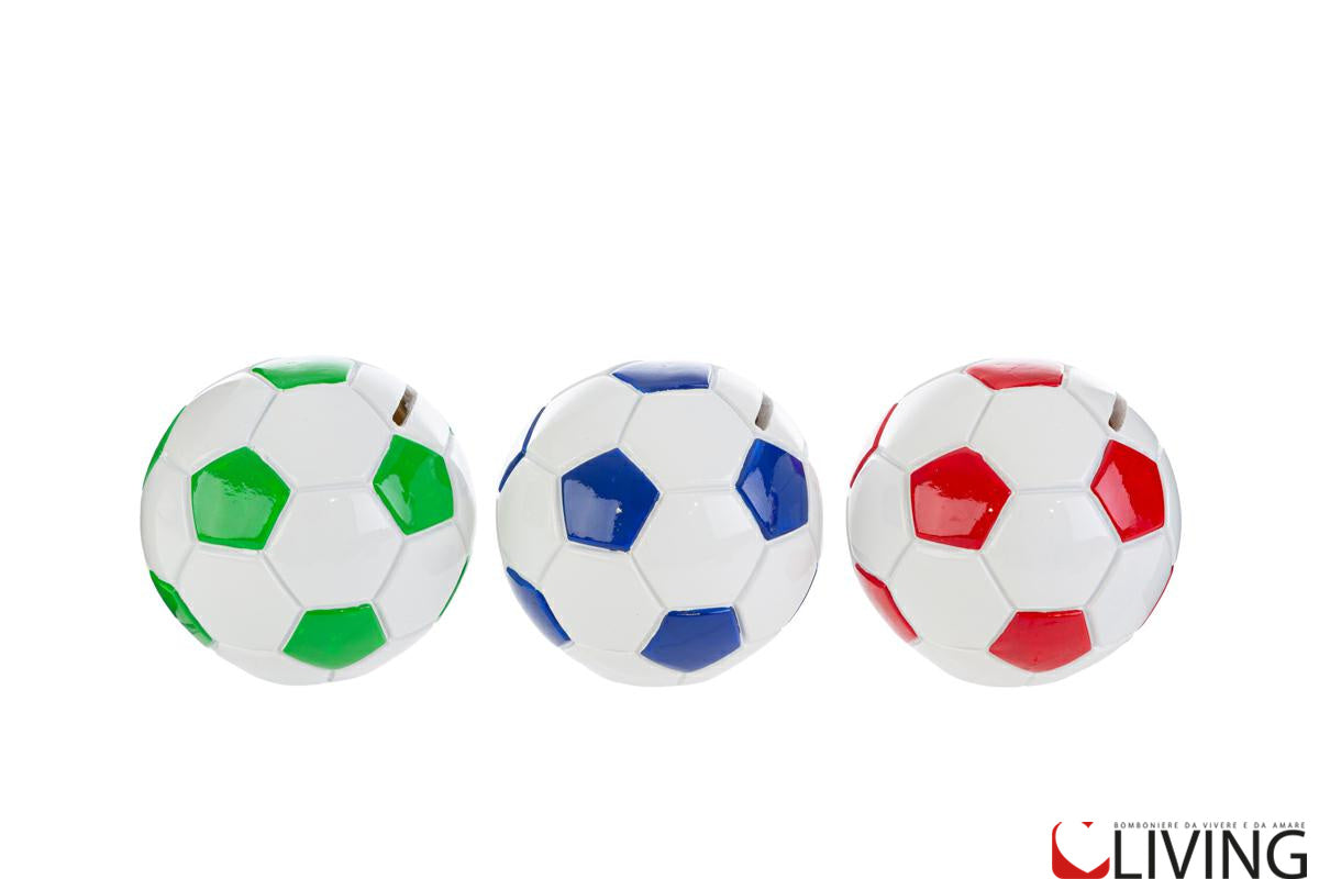 bomboniera salvadanaio pallone calcio