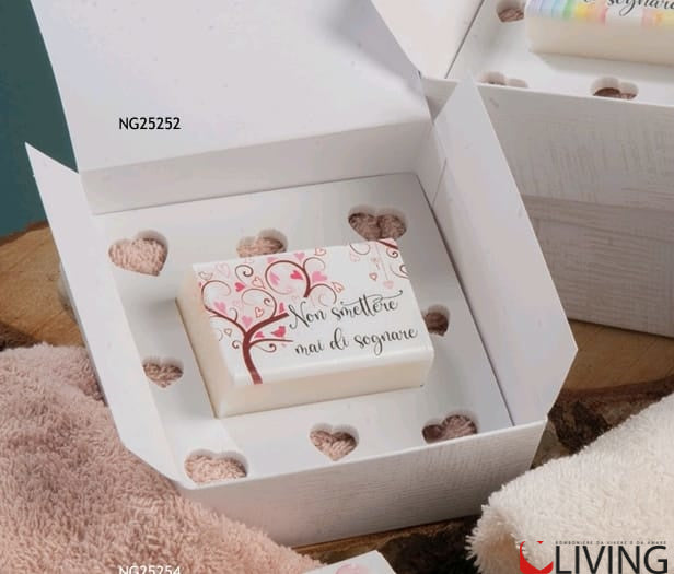 bomboniera sapone e asciugamano albero della vita