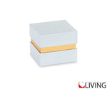 bomboniera matrimonio scatola carta da zucchero oro con inserto