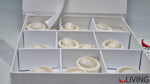 scatola portaconfetti bianco personalizzabile con nastrino
