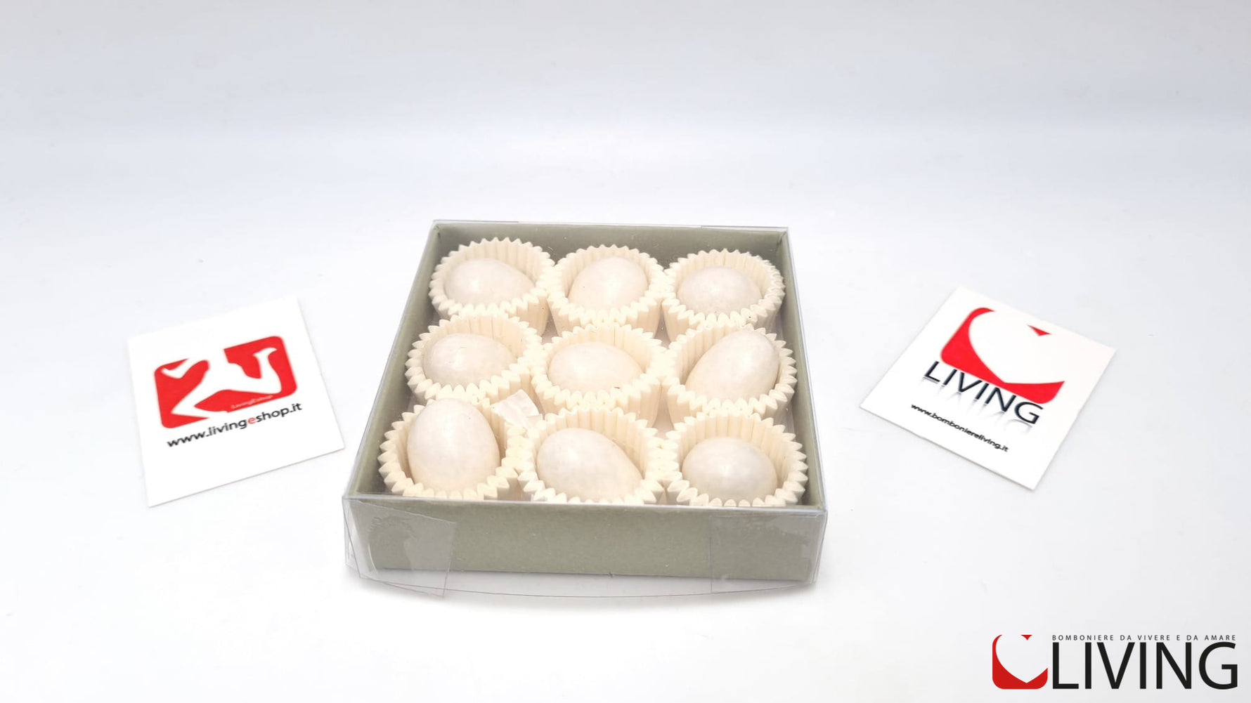 scatola portaconfetti personalizzabile coperchio trasparente
