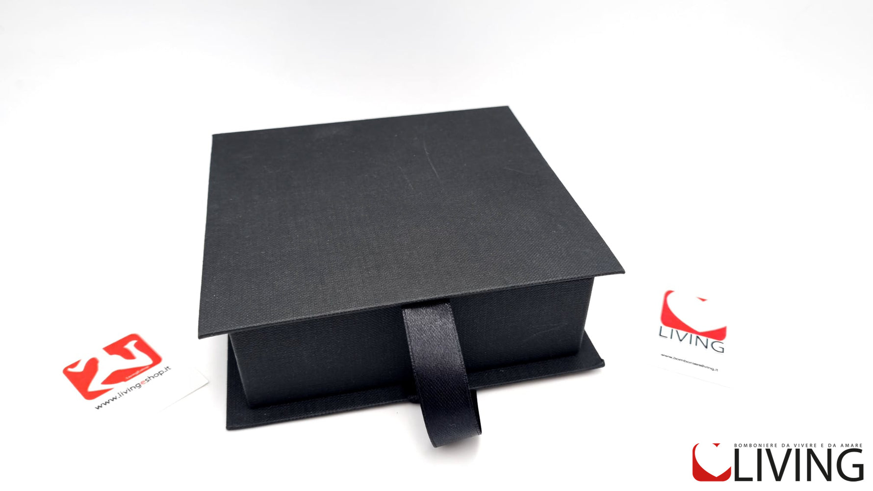 scatola portaconfetti quadrata laurea nera personalizzabile