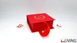 scatola portaconfetti rossa per laurea personalizzabile