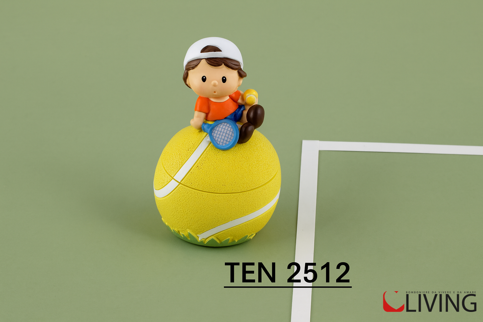 bomboniera scatolina bimbo tennista