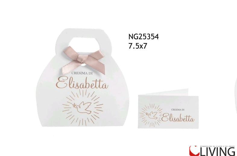 scatolina portaconfetti cresima personalizzabile