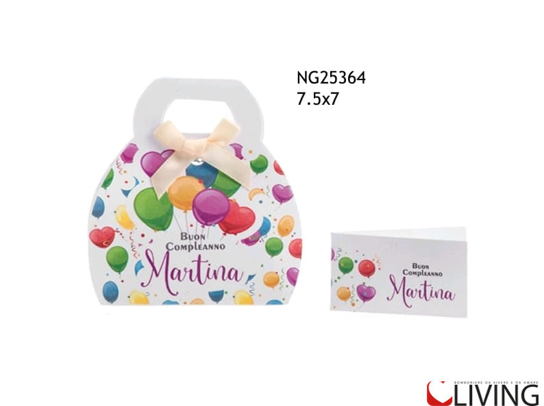 scatolina portaconfetti compleanno personalizzabile
