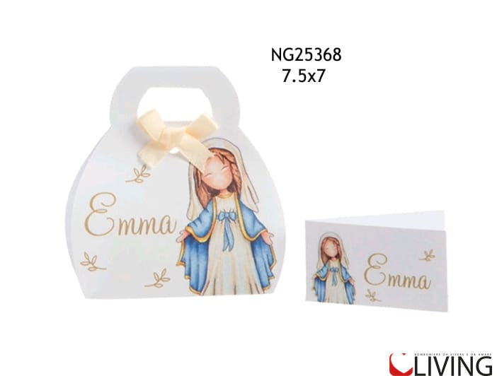 scatolina portaconfetti madonna personalizzabile
