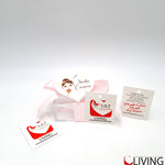 bomboniera linea solidale lilt living scatolina con magnete bimba cresima