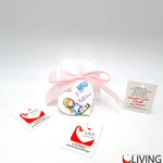 bomboniera linea solidale lilt living scatolina con magnete bimba battesimo