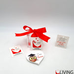 bomboniera linea solidale lilt living scatolina con magnete gufetto laurea
