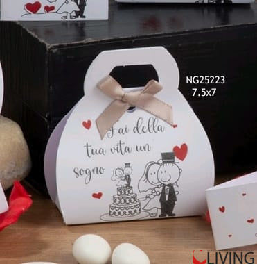 scatolina portaconfetti sposi fai della tua vita un sogno