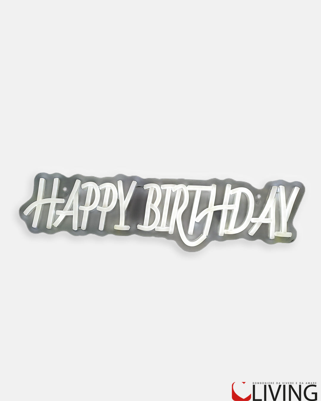 scritta buon compleanno neon