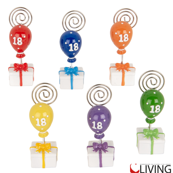 bomboniera segnaposto palloncino 18 anni