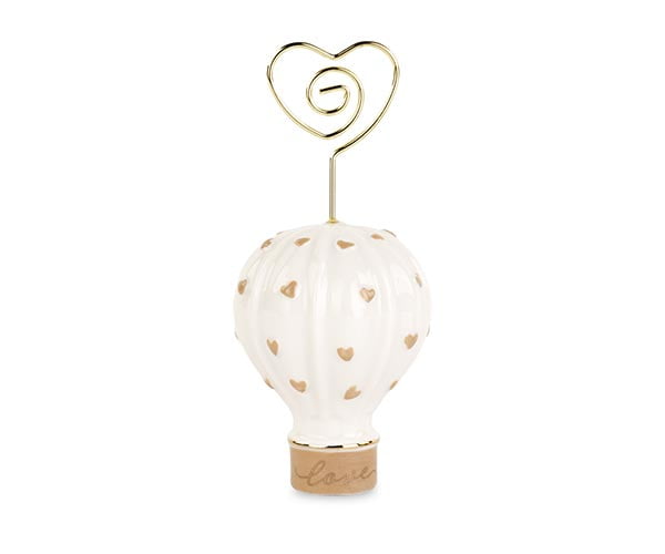 Bomboniera Matrimonio tema viaggio segnaposto mongolfiera beige