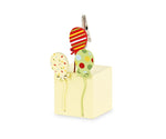 Bomboniera tema palloncini segnaposto in legno