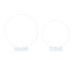 Addobbo confettata set 2 cerchi  azzurri con luce a led