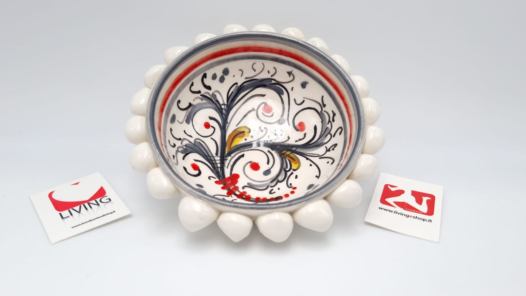 Bomboniera svuota tasche ceramica di Caltagirone