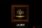 bomboniera teca legno con albero della vita luce led