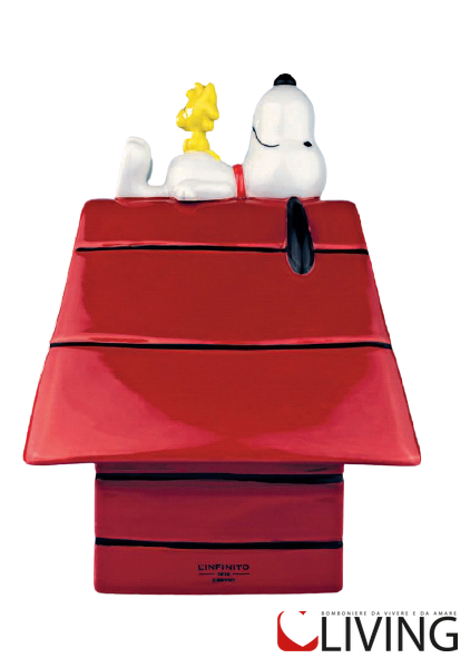 Bomboniera cuccia di Snoopy in porcellana