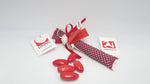 Sacchetto Laurea  alveare bianco e rosso