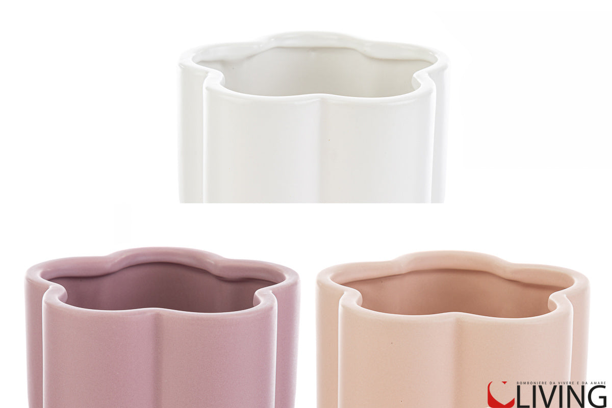 bomboniera vaso fiore ceramica colorata
