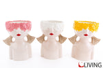 vaso grande busto bimba porcellana colorato
