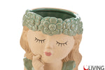 bomboniera vasetto girl ceramica