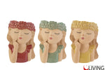 bomboniera vasetto girl ceramica