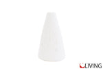 vaso conico porcellana bianca