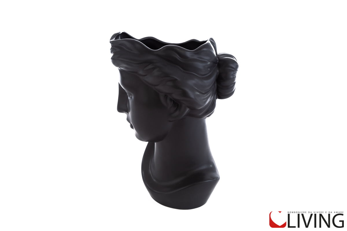 vaso donna porcellana nera