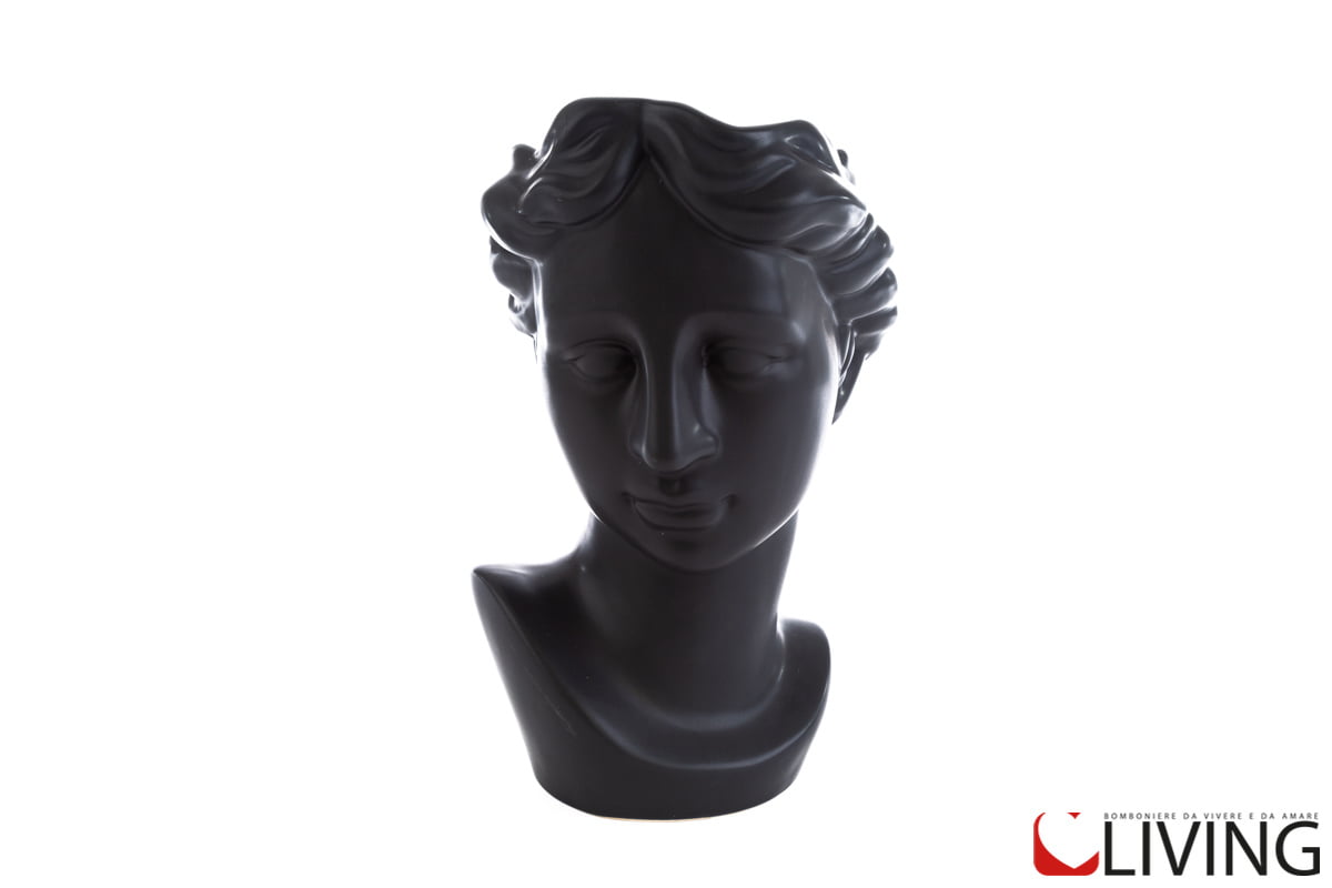 vaso donna porcellana nera