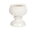 Addobbo matrimonio vaso pigna bianca