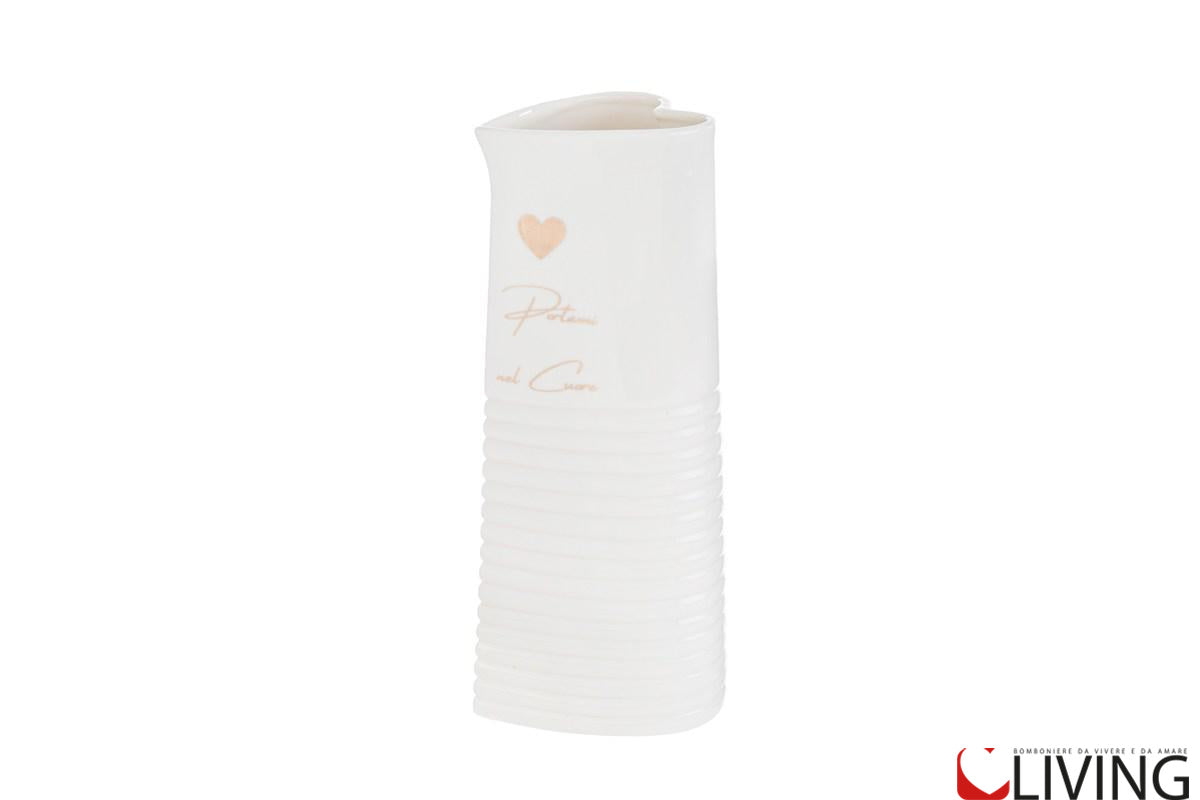 bomboniera vaso porcellana portami nel cuore