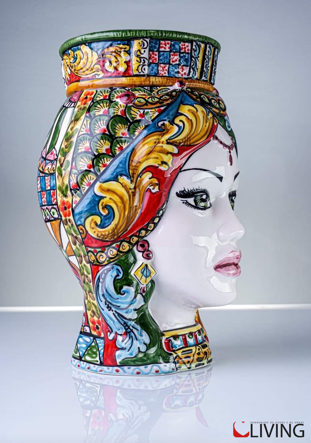 vaso testa di moro donna