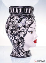 vaso testa di moro donna linea “tormalina nera”