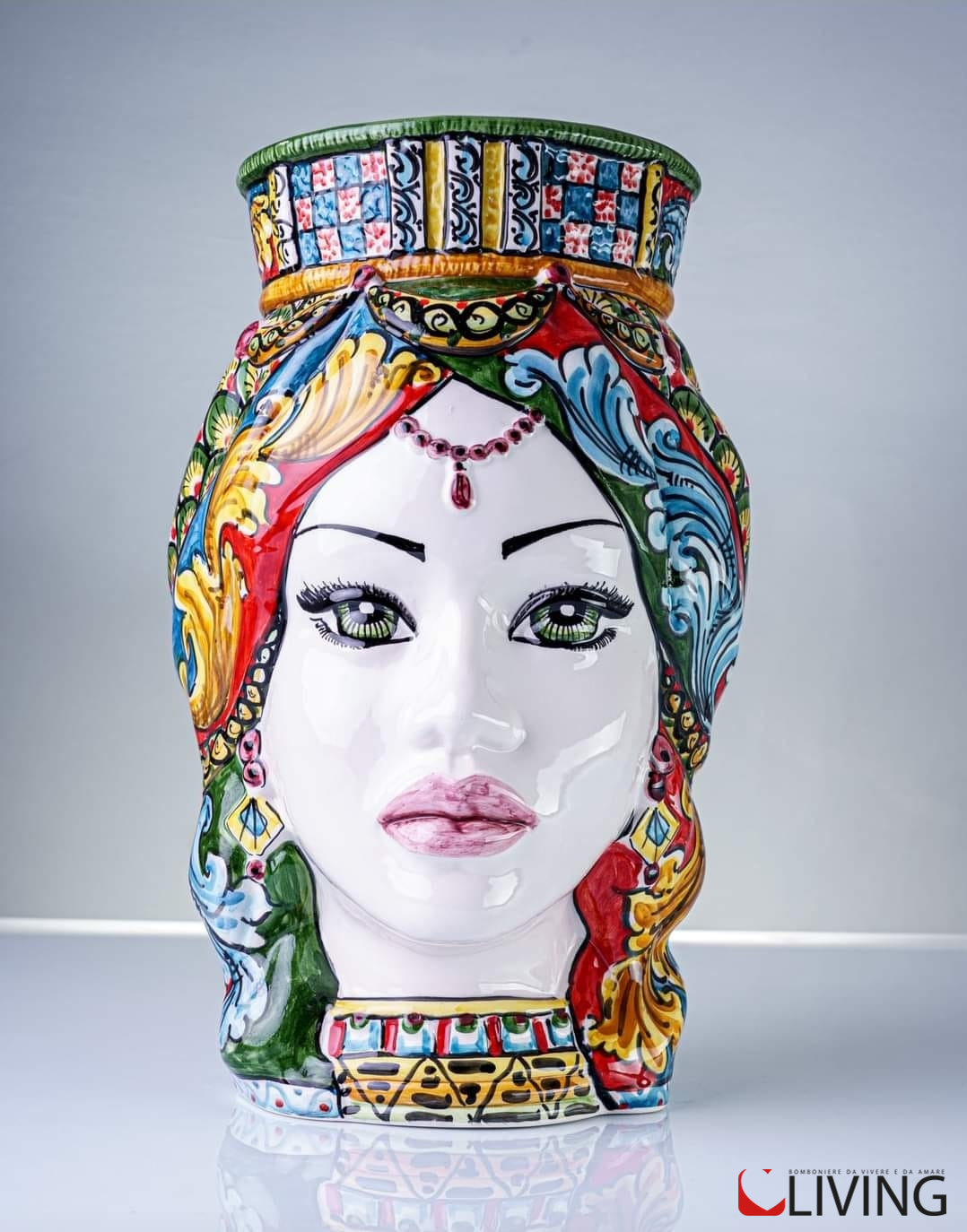 vaso testa di moro donna