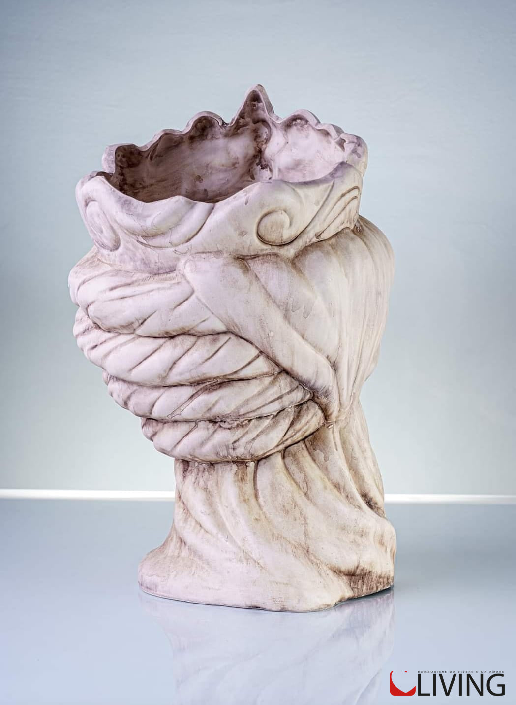 vaso testa di moro uomo linea avorio