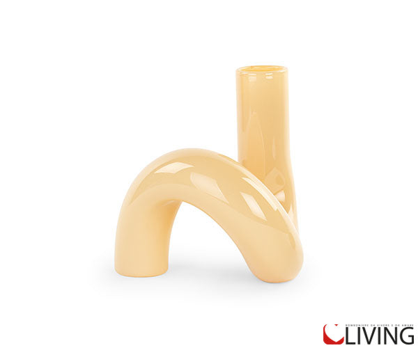bomboniera vasetto attorcigliato vetro crema