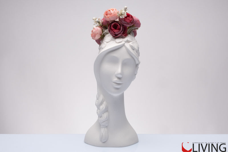 Bomboniera vaso viso donna
