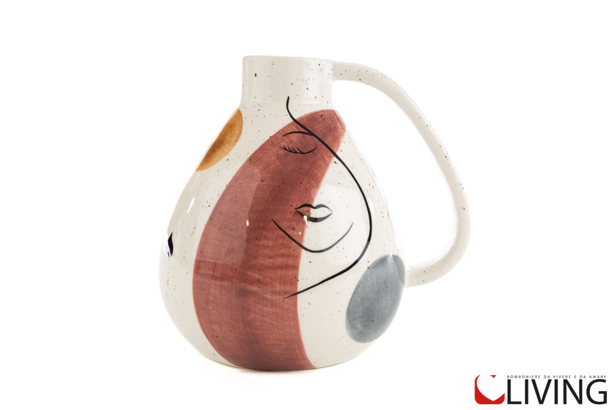 vaso viso donna porcellana