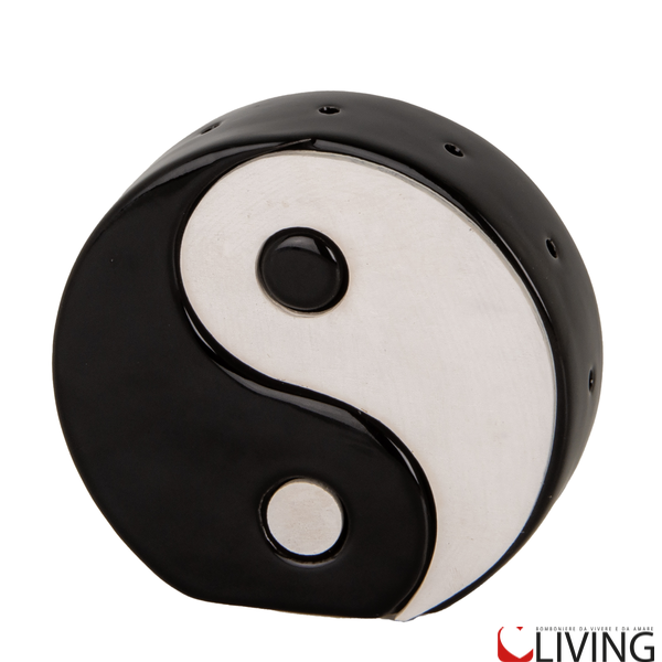 bomboniera lampada yin yang con luce led